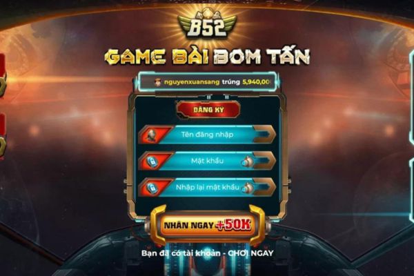 Cách tải game bài b52